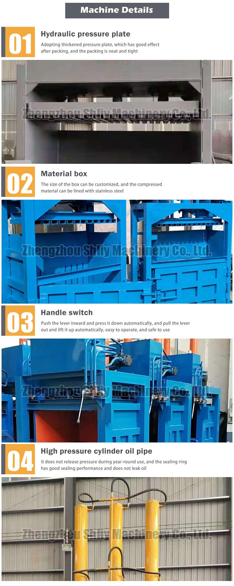 Cardboard and plastic baler Cardboard and plastic baler